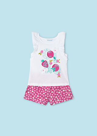 Kız Çocuk İkili Set-Fuşya | 4 YAŞ