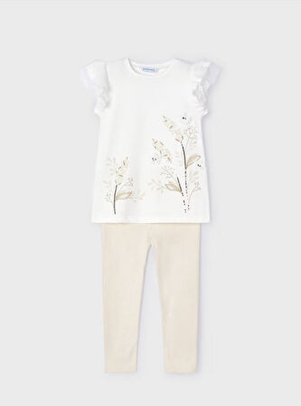 Mayoral kız çocuk tişört  tayt2 li  set  3707