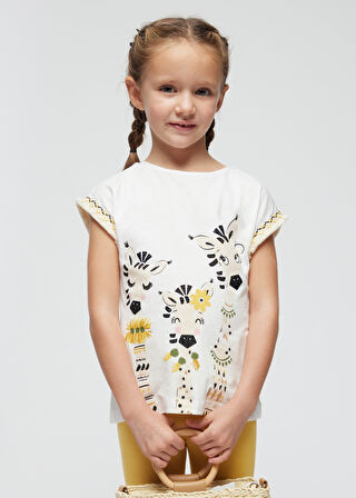 Kız Çocuk Tişört Tayt Set-Sarı | 5 YAŞ