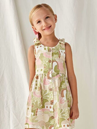 Mayoral kız çocuk yazlık elbise 3932