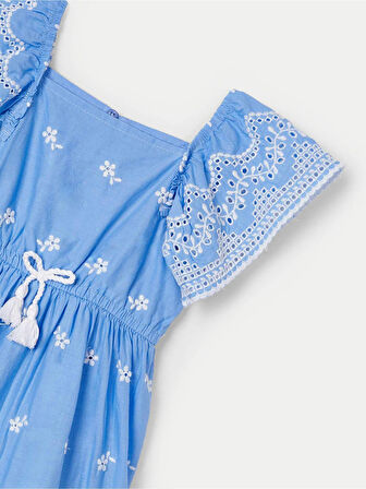 Mayoral kız çocuk nakışlı elbise 3933