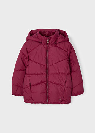 Kız Çocuk Şişme Mont - Bordo | 4 YAŞ