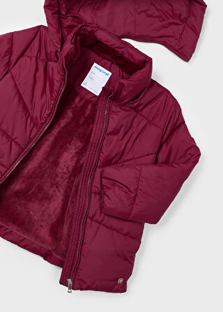 Kız Çocuk Şişme Mont - Bordo | 4 YAŞ