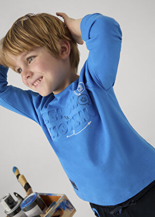 Erkek Çocuk Sweatshirt - Mavi | 4Y