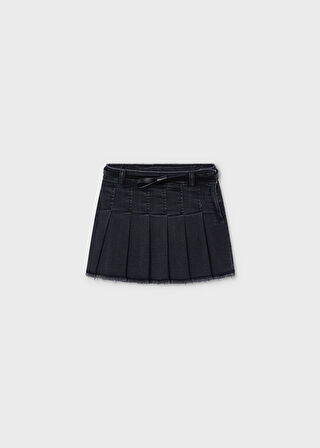 Kız Çocuk Kemerli Denim Etek ANTRASİT | 4 YAŞ