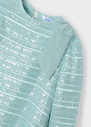 Mayoral Kız Çocuk Elbise Fantazi 4-8 Yaş Yeşil