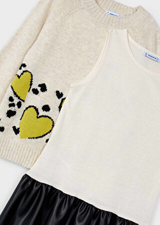 Kız Çocuk Elbise Krem | 8Y