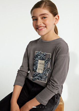 Mayoral kız çocuk  uzun kol tişört 7010