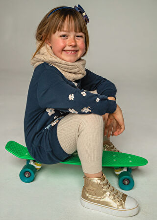 Kız Çocuk Örme Tayt - Krem | 2Y