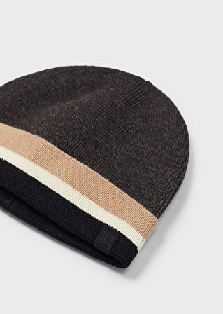 Erkek Çocuk 3 Parça Şapkalı Set Gri | 4Y