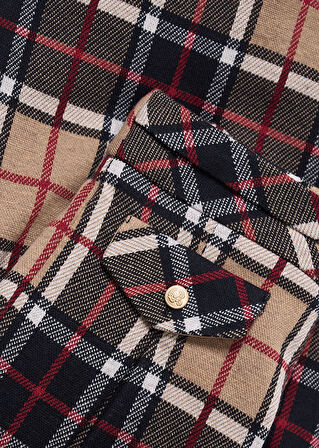 Abel&luls kız çocuk ekose kışlık pantolon 5717