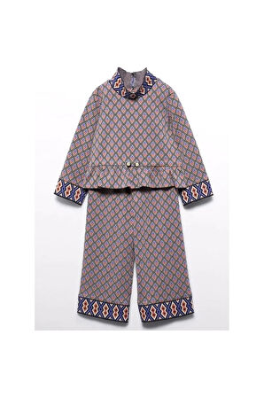 Abel&Lula Kız Çocuk Jakarlı Alt Üst Takım 5727