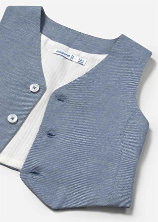 Mayoral Erkek Bebek Çizgili Keten Yelek 1303