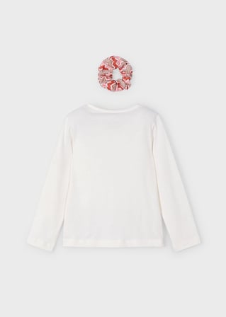 Mayoral Kız Çocuk Sweatshirt Ve Toka Set Krem