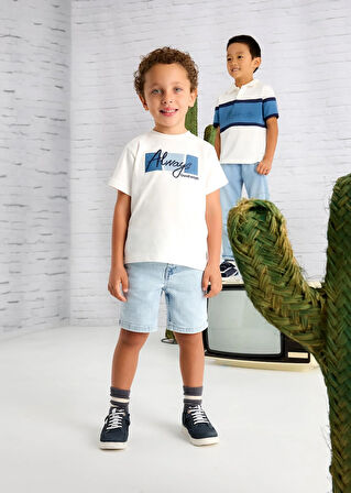 Mayoral Erkek Çocuk Baskılı Tshirt