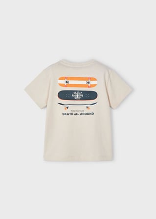 Mayoral Erkek Çocuk Baskılı Tshirt Bej