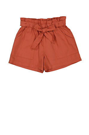 Mayoral Kız Çocuk Fiyonklu Şort 4-8 Yaş Kiremit