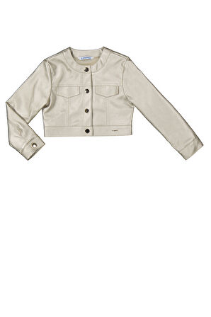 Mayoral Kız Çocuk Metalik Ceket 4-8 Yaş Dore