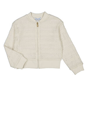 Mayoral Kız Çocuk Tığ İşi Ceket 4-8 Yaş Kemik