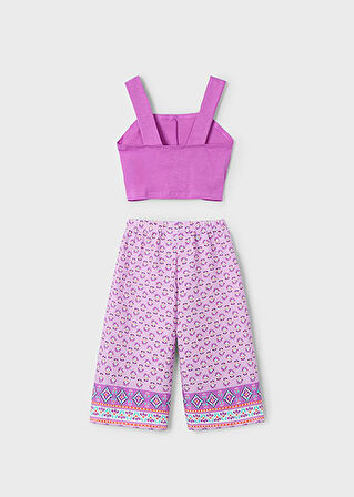 Mayoral Kız Çocuk Bluz ve Desenli Pantolon Takım 3562