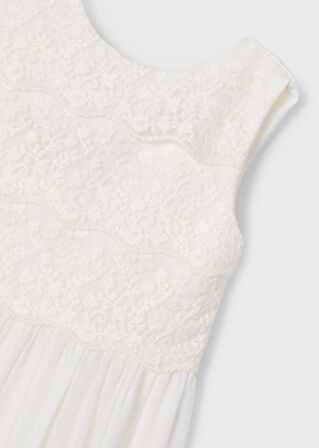 Mayoral Kız Çocuk Güpürlü Şifon Tulum