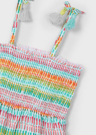 Mayoral Kız Çocuk Renkli Tulum 3877