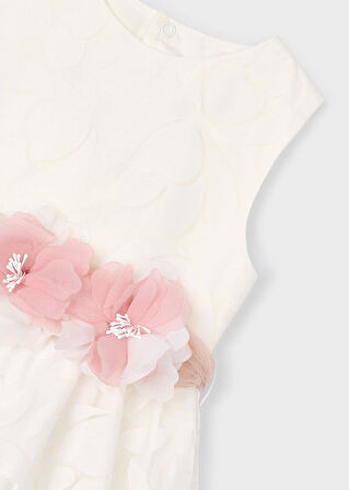 Mayoral Kız Çocuk Çiçek Kemerli Elbise