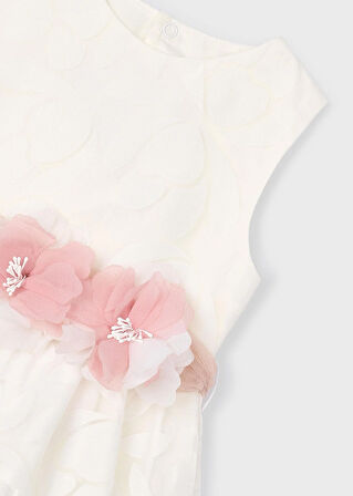 Mayoral Kız Çocuk Çiçek Kemerli Elbise