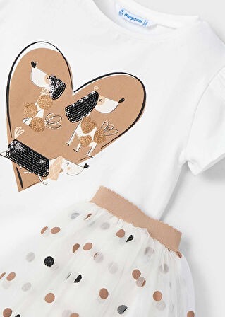 Mayoral Kız Çocuk Tül Etek Takım