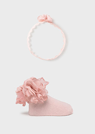 Mayoral Bebek Saç Bandı ve Çorap Takım 9869