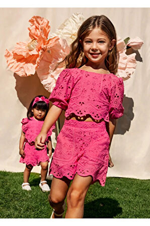 Mayoral kız çocuk  yazlık bluz şort 2 li takım  5231