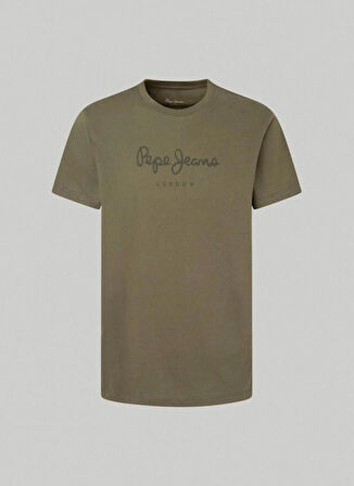 Pepe Jeans Bisiklet Yaka Baskılı Yeşil Erkek T-Shirt PM508208 679 EGGO N