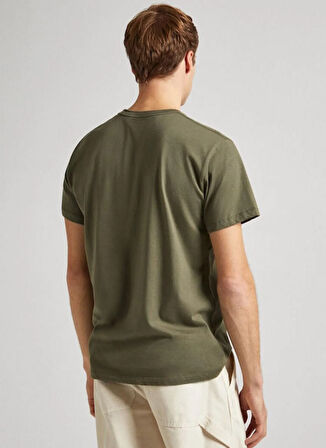 Pepe Jeans Bisiklet Yaka Baskılı Yeşil Erkek T-Shirt PM508208 679 EGGO N