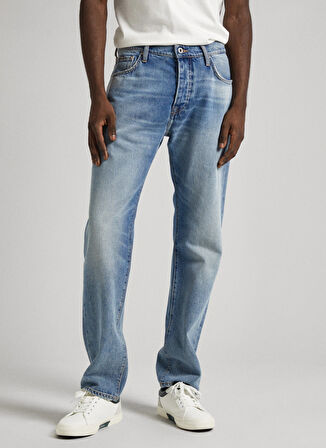 Pepe Jeans Normal Bel Regular Straight Erkek Denim Pantolon PM207394MI9-000 STRAIGHT JEANS