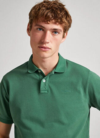Pepe Jeans Koyu Yeşil Erkek Polo T-Shirt PM542099 654 NEW OLIVER GD