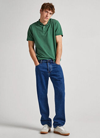 Pepe Jeans Koyu Yeşil Erkek Polo T-Shirt PM542099 654 NEW OLIVER GD
