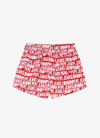 Pepe Jeans Kırmızı Erkek Şort Mayo PMB10384 257 AO LOGO SWIMSHORT