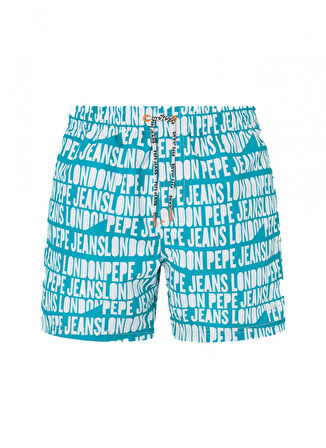 Pepe Jeans Koyu Mavi Erkek Şort Mayo PMB10384 557 AO LOGO SWIMSHORT