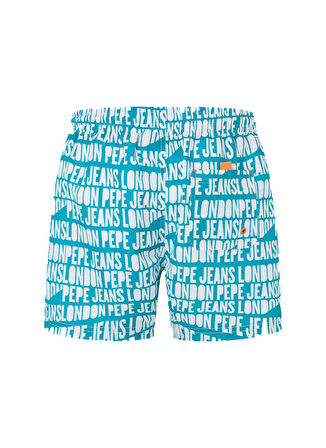 Pepe Jeans Koyu Mavi Erkek Şort Mayo PMB10384 557 AO LOGO SWIMSHORT