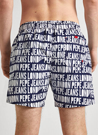 Pepe Jeans Lacivert Erkek Şort Mayo PMB10384 595 AO LOGO SWIMSHORT