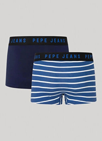 Pepe Jeans Koyu Mavi Erkek Boxer PMU11149 581 STRIPES LR TK 2P