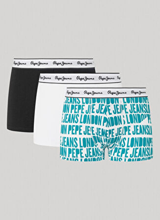 Pepe Jeans Mavi Erkek Boxer PMU11148 537 AO LOGO TK 3P