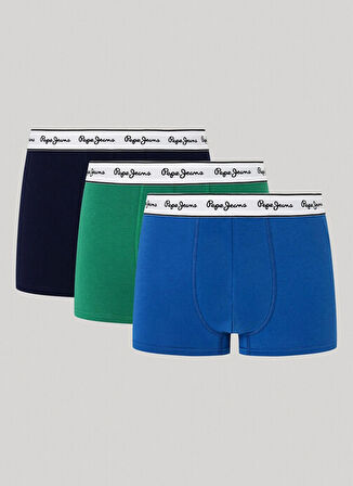 Pepe Jeans Koyu Mavi Erkek Boxer PMU11145 581 SOLID TK 3P