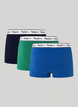 Pepe Jeans Koyu Mavi Erkek Boxer PMU11145 581 SOLID TK 3P