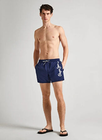 Pepe Jeans Lacivert Erkek Şort Mayo PMB10393 595 LOGO SWIMSHORT