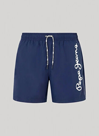 Pepe Jeans Lacivert Erkek Şort Mayo PMB10393 595 LOGO SWIMSHORT