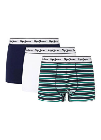 Pepe Jeans Lacivert Erkek Boxer PMU11136 595 RETRO STP TK 3P