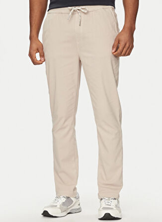 Pepe Jeans Normal Bel Slim Fit Açık Bej Erkek Chino Pantolon PM211692 833 GYMDIGO PULL ON PANT