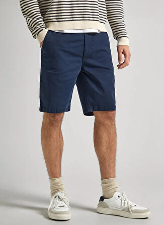 Pepe Jeans Regular Fit Lacivert Erkek Şort PM801092 594 REGULAR CHINO SHORT