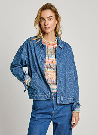 Pepe Jeans Mavi Kadın Denim Ceket PL402414